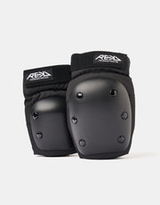 REKD Heavy Duty Junior Double Pad Set - Black/Black