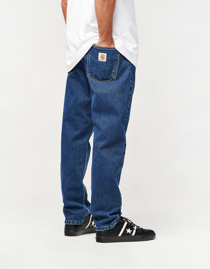 Carhartt WIP Newel Pant - Blue (Stone Washed)