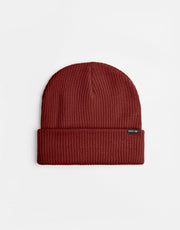 Route One Recycled Fisherman Beanie - Burgundy
