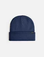 Route One Recycled Fisherman Beanie - Navy