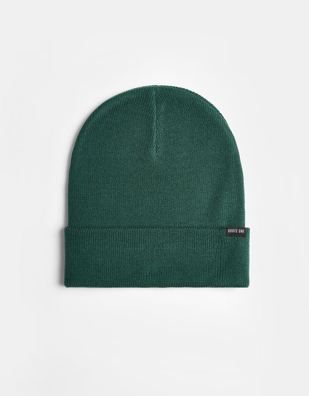 Route One Recycled NY Cuff Beanie - Forest Green