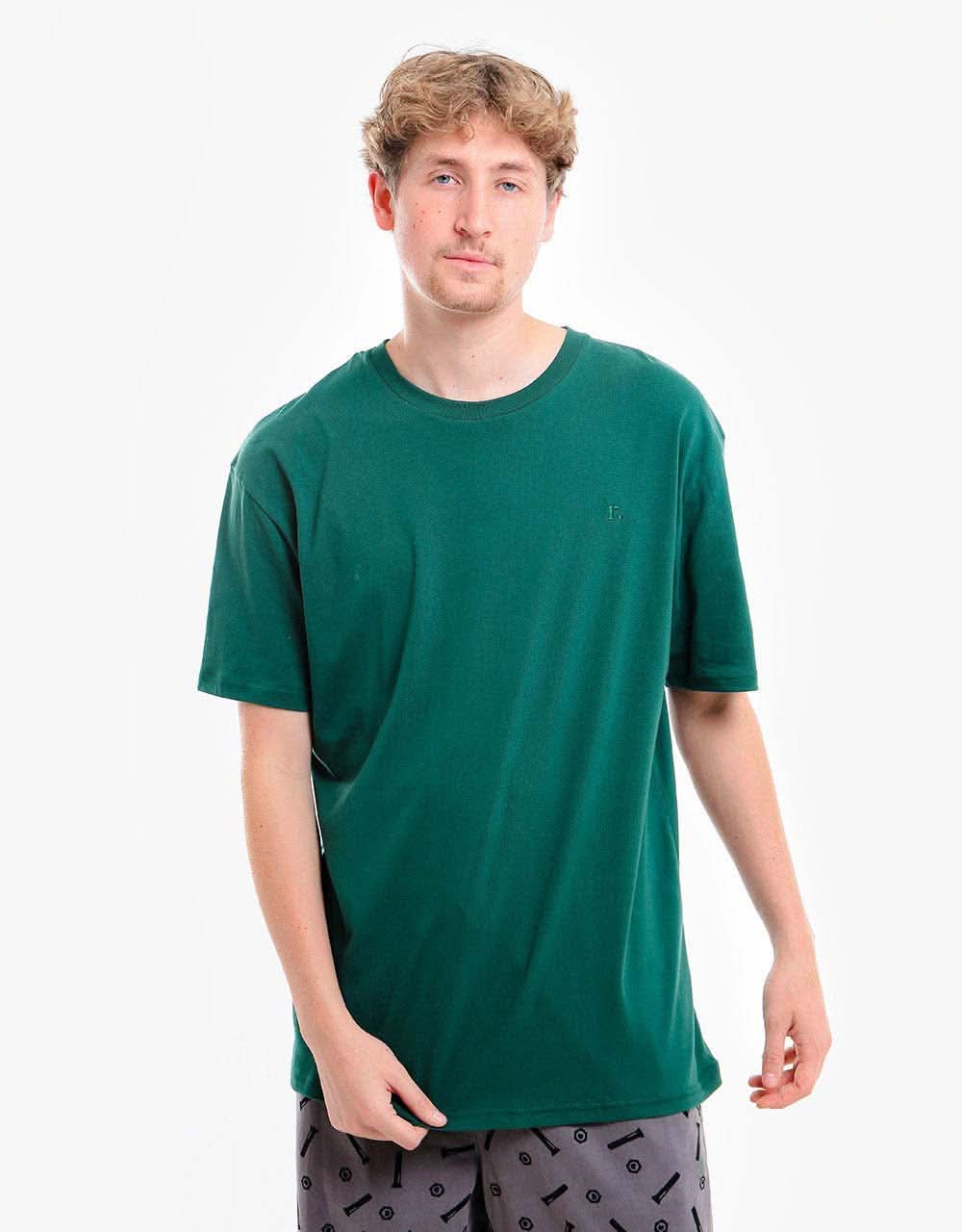 Route One Organic T-Shirt 3-Pack - Raw/Garnet/Forest Green
