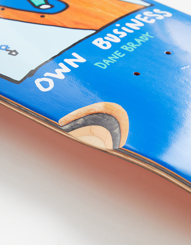 Polar Brady Just Minding My Own Business Skateboard Deck - 8" (inc Whe