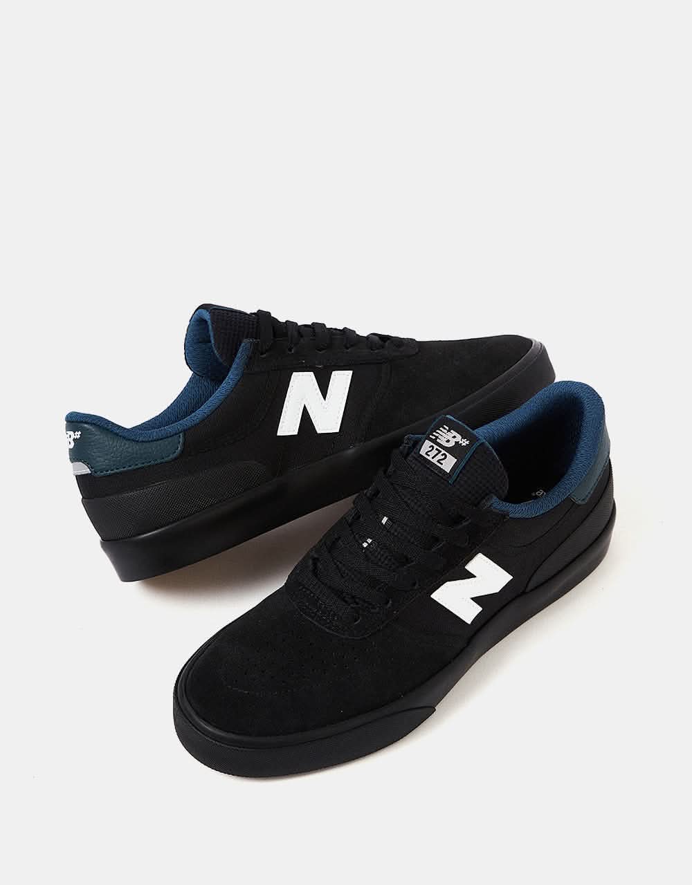 New Balance Numeric 272 Skate Shoes - Black/White/Teal/Black