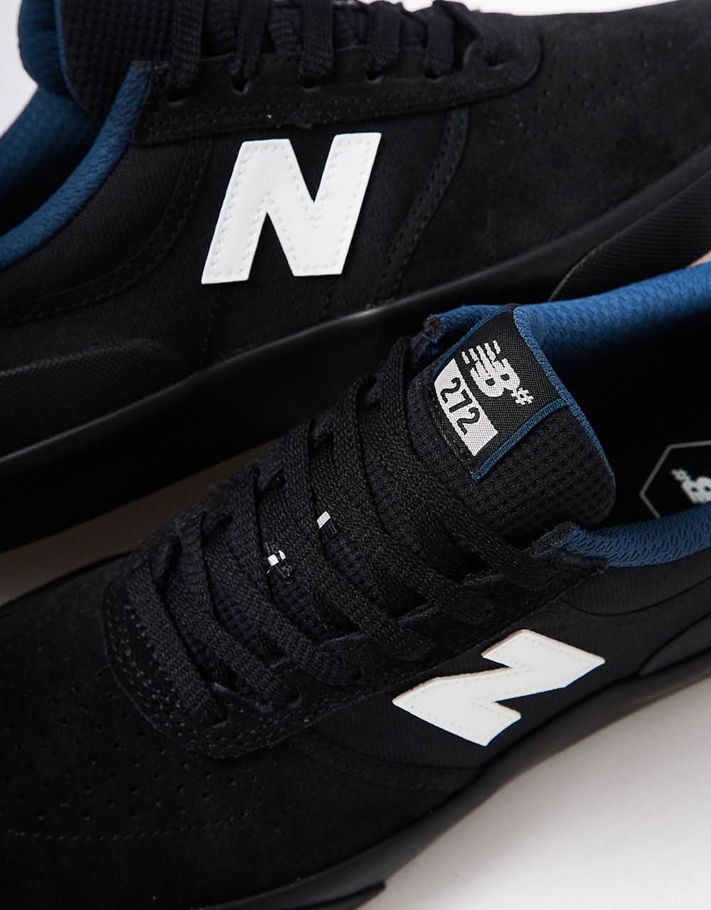 New Balance Numeric 272 Skate Shoes - Black/White/Teal/Black