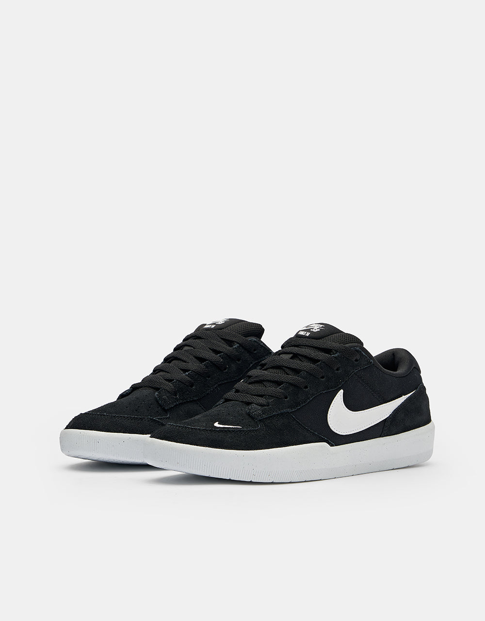 Nike SB Force 58 Skate Shoes - Black/White-Black