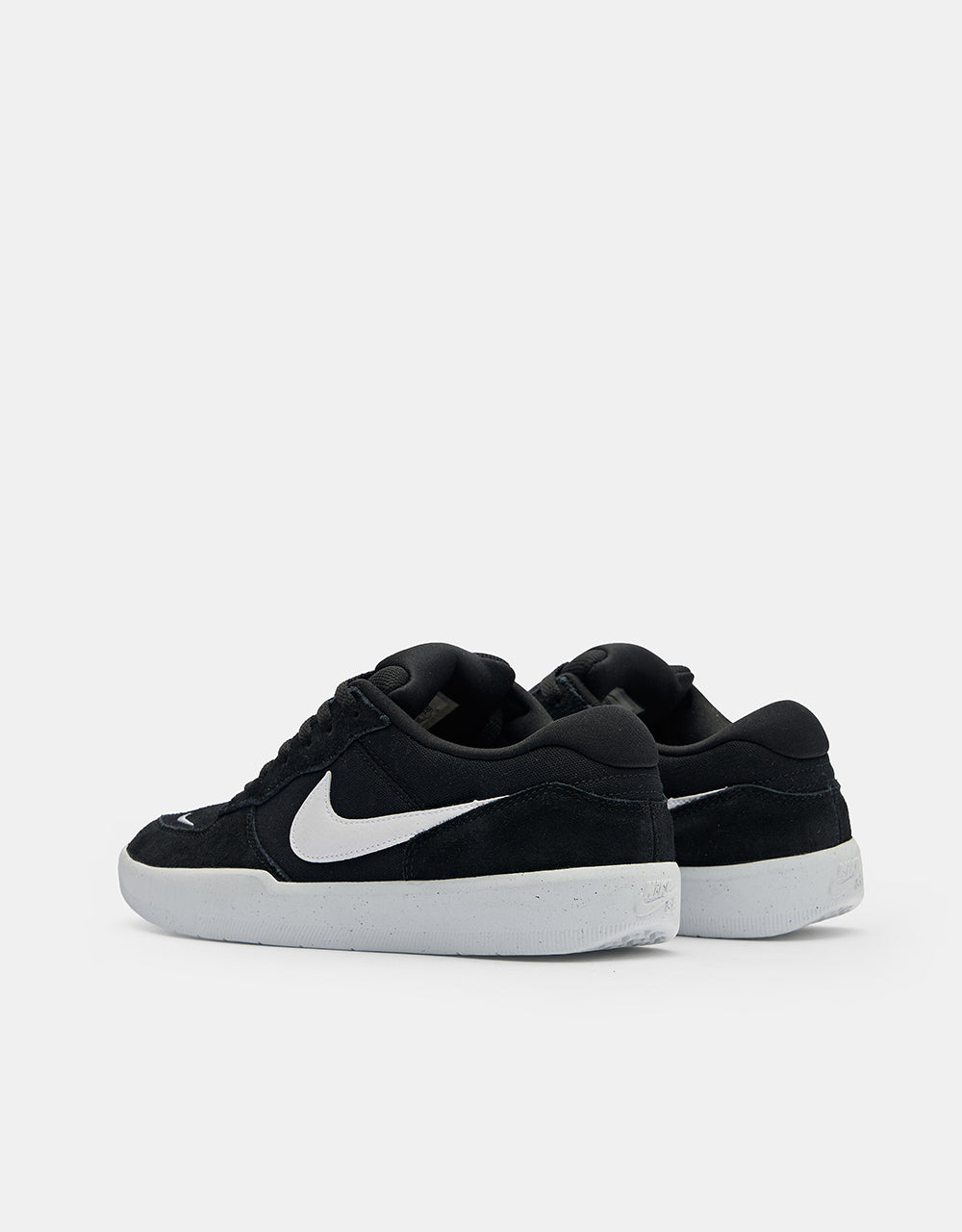 Nike SB Force 58 Skate Shoes - Black/White-Black
