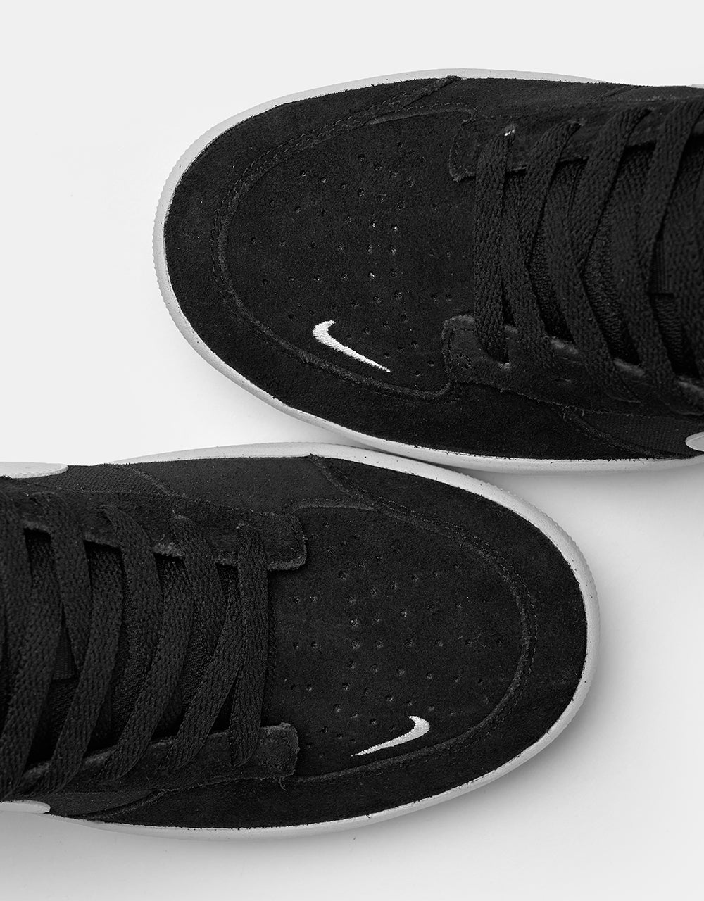 Nike SB Force 58 Skate Shoes - Black/White-Black