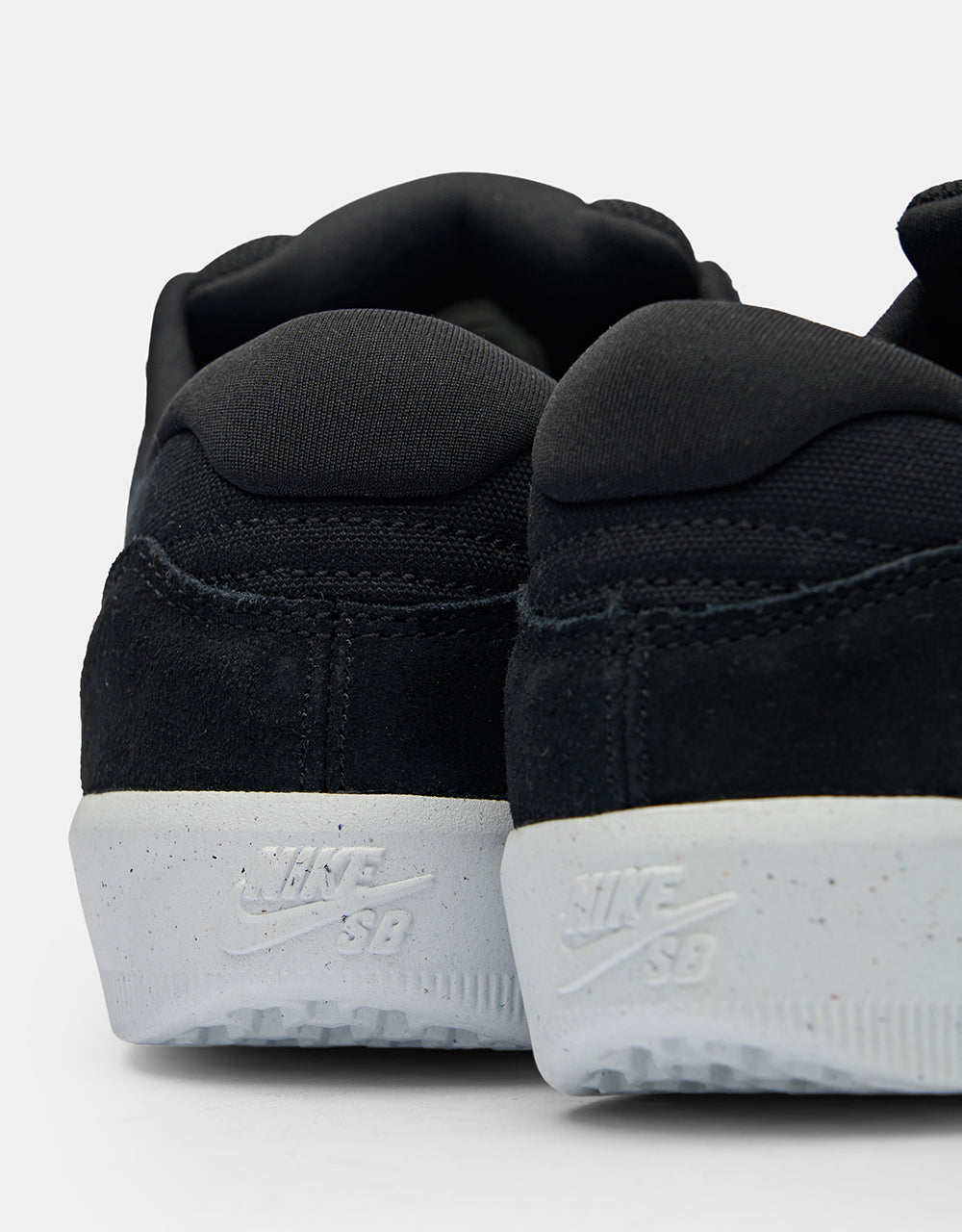 Nike SB Force 58 Skate Shoes - Black/White-Black