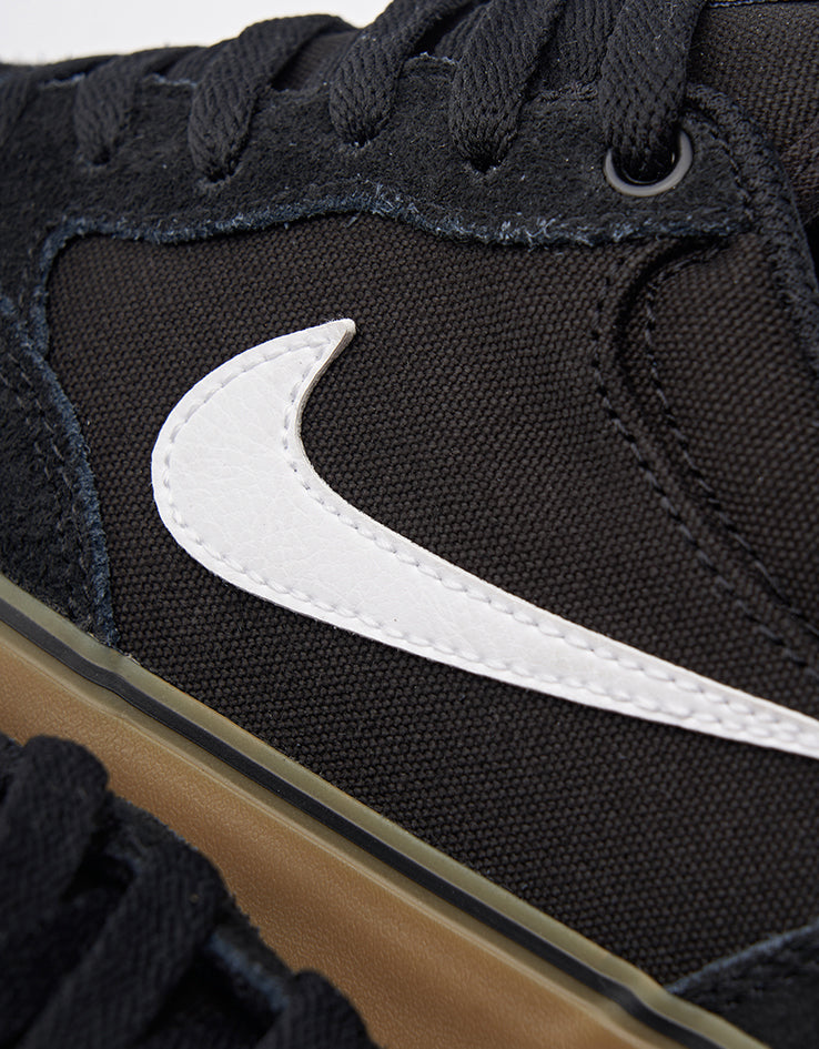 Nike SB Chron 2 Skate Shoes - Black/White-Black-Gum Light Brown