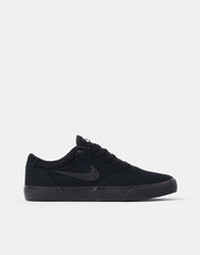 Nike SB Chron 2 Canvas Skate Shoes - Black/Black-Black