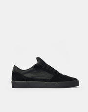Lakai Cambridge Skate Shoes - Black/Black Suede