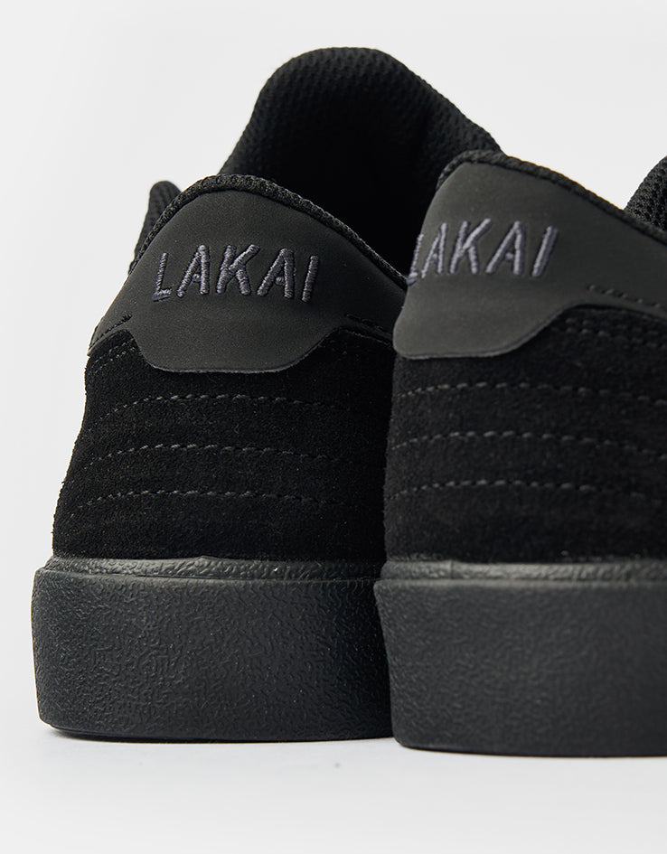 Lakai Cambridge Skate Shoes - Black/Black Suede