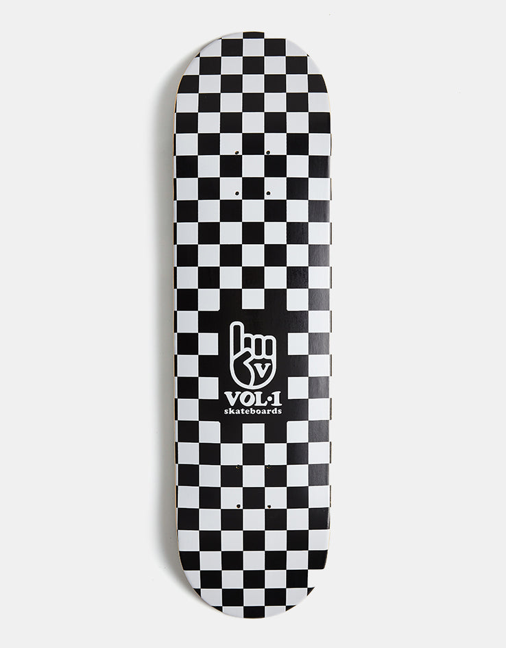 Vol.1 Checker Skateboard Deck - Black/White