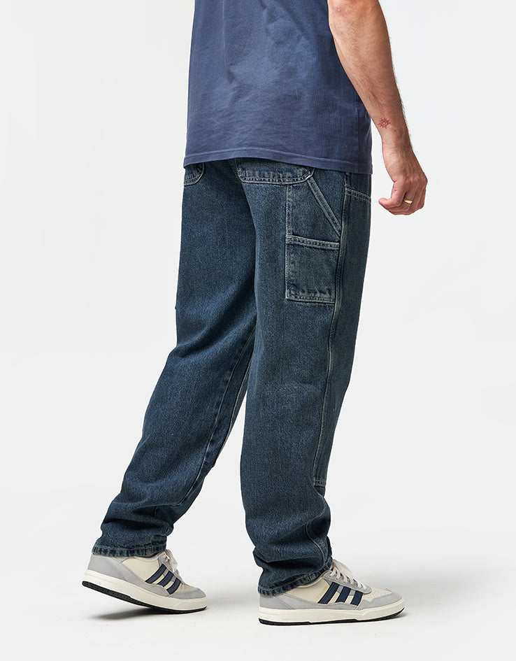 Route One Double Knee Denim Pants - Light Wash