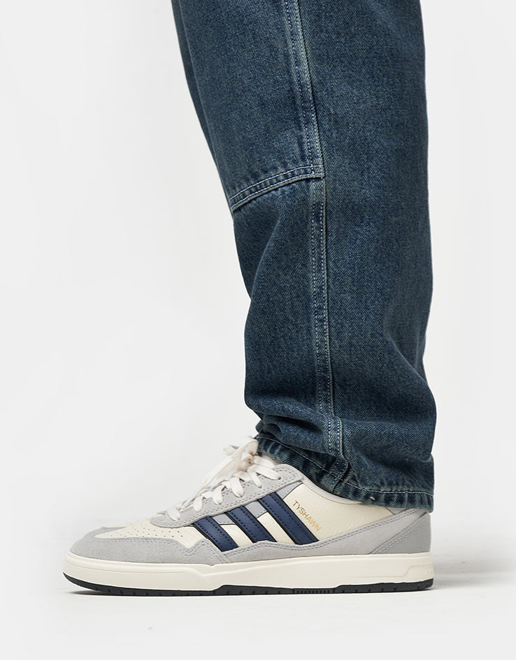 Route One Double Knee Denim Pants - Light Wash