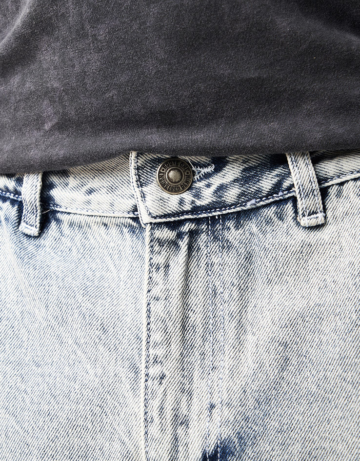 Route One Denim Carpenter Pants - Light Stone Wash