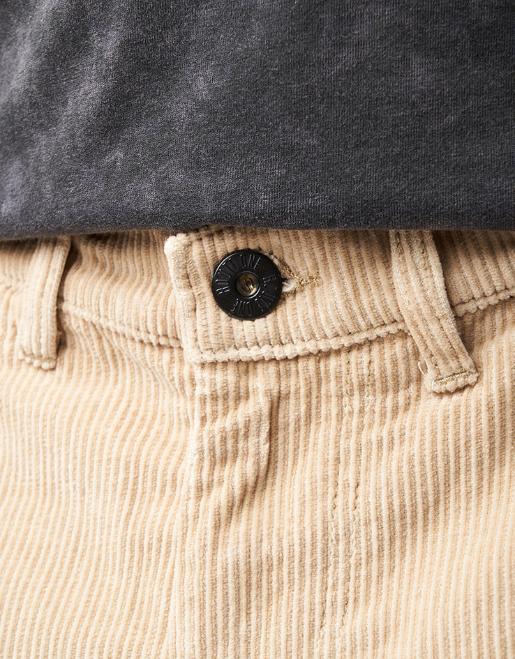 Route One Super Baggy Big Wale Cords - Stone