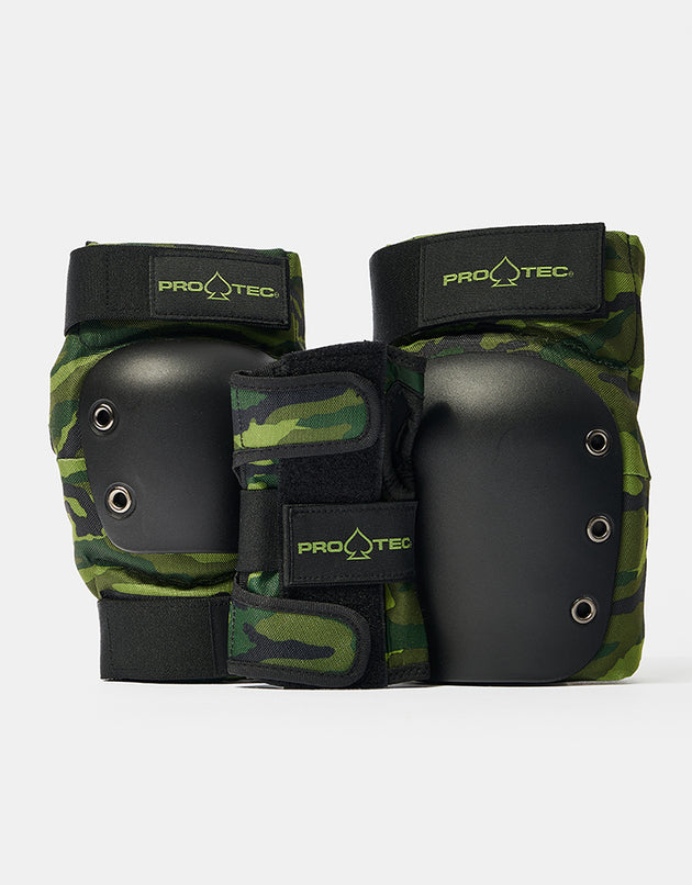 Pro-Tec Street Gear Junior Triple Pad Set - Camo/Black