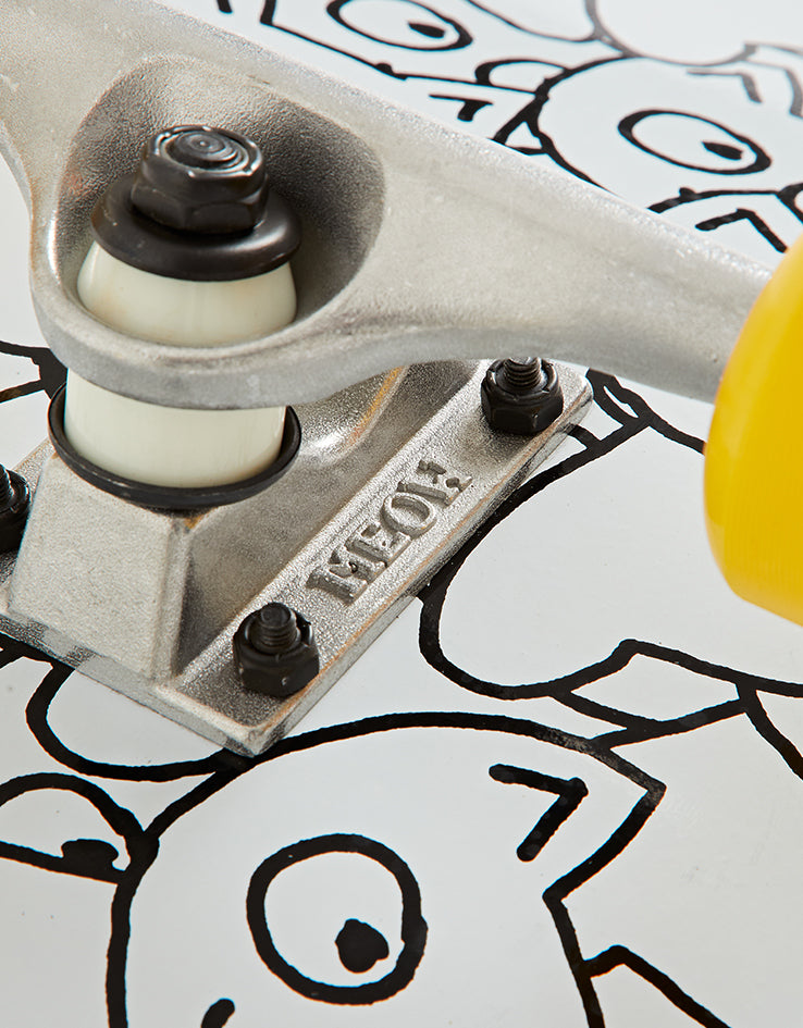 Meow Sticker Pile Complete Skateboard - 8"