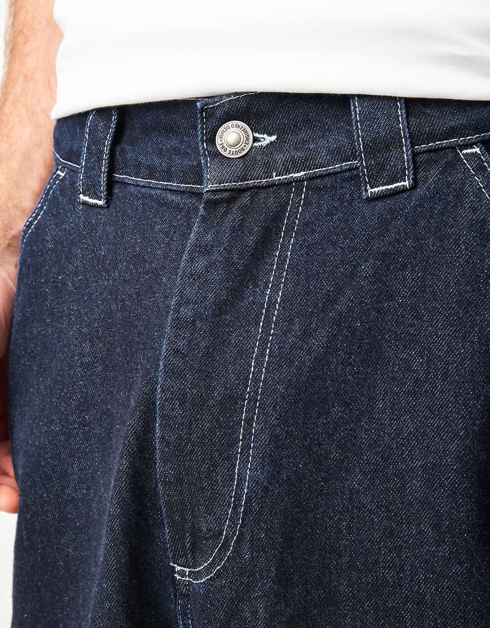 Route One Super Baggy XL Denim Jeans- Indigo