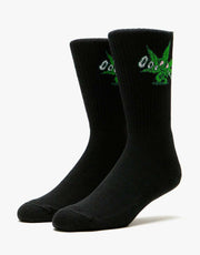 Route One Best Bud Crew Socks - Black