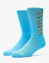 Route One Roll Up Crew Socks - Blue