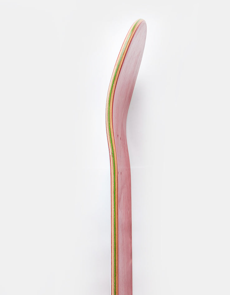 Skateboard Cafe "Pink Lady" Skateboard Deck - White/Red