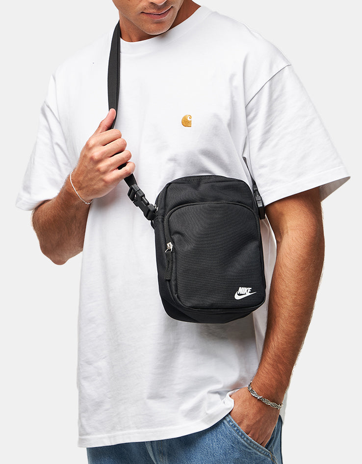 Nike SB Heritage Cross Body Bag - Black/Black/White