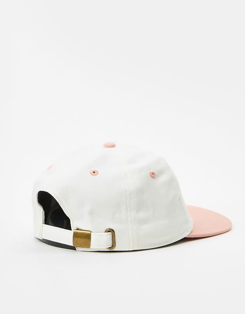 Route One Unstructured Strapback Cap - Raw/Terracotta Pink