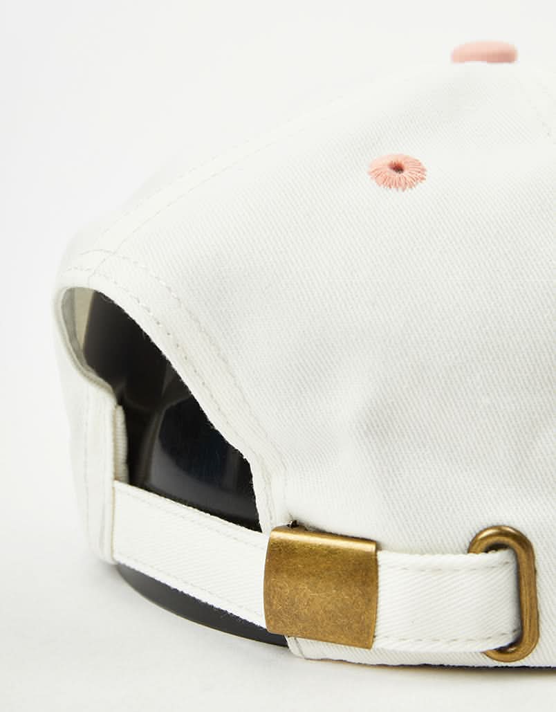 Route One Unstructured Strapback Cap - Raw/Terracotta Pink