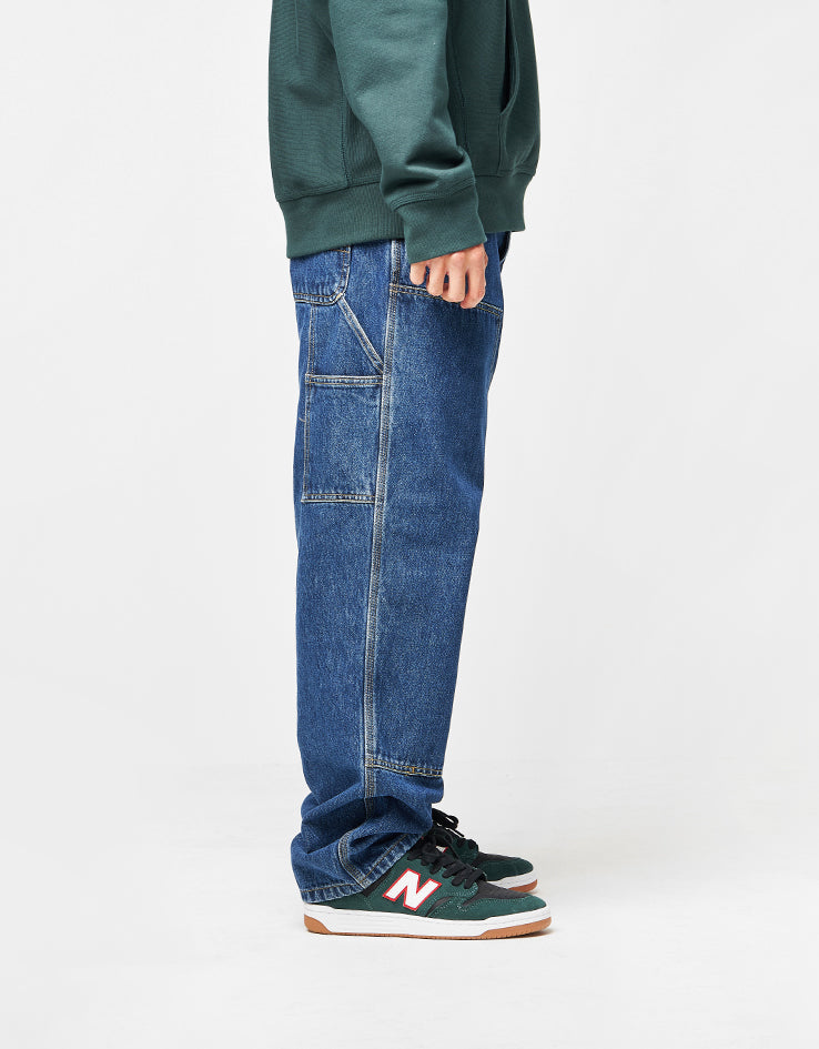 Carhartt WIP Double Knee Pant - Blue (Stone Washed)
