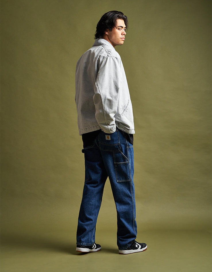 Carhartt WIP Double Knee Pant - Blue (Stone Washed)