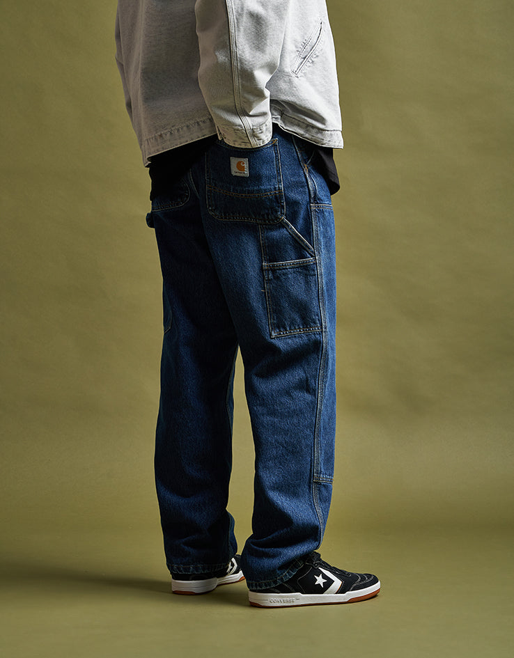 Carhartt WIP Double Knee Pant - Blue (Stone Washed)