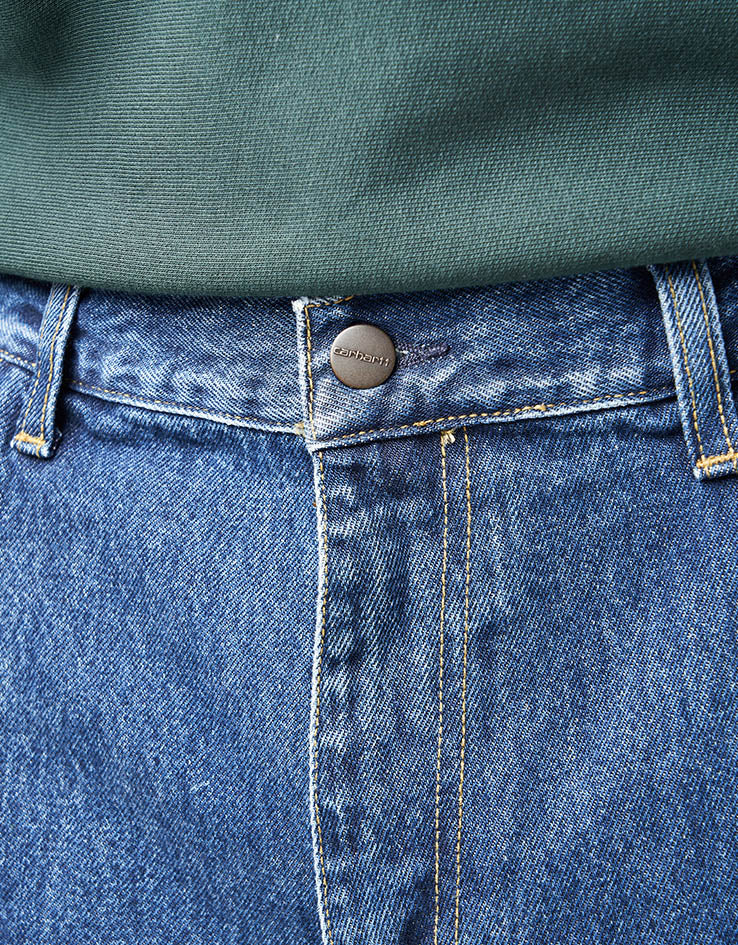 Carhartt WIP Double Knee Pant - Blue (Stone Washed)