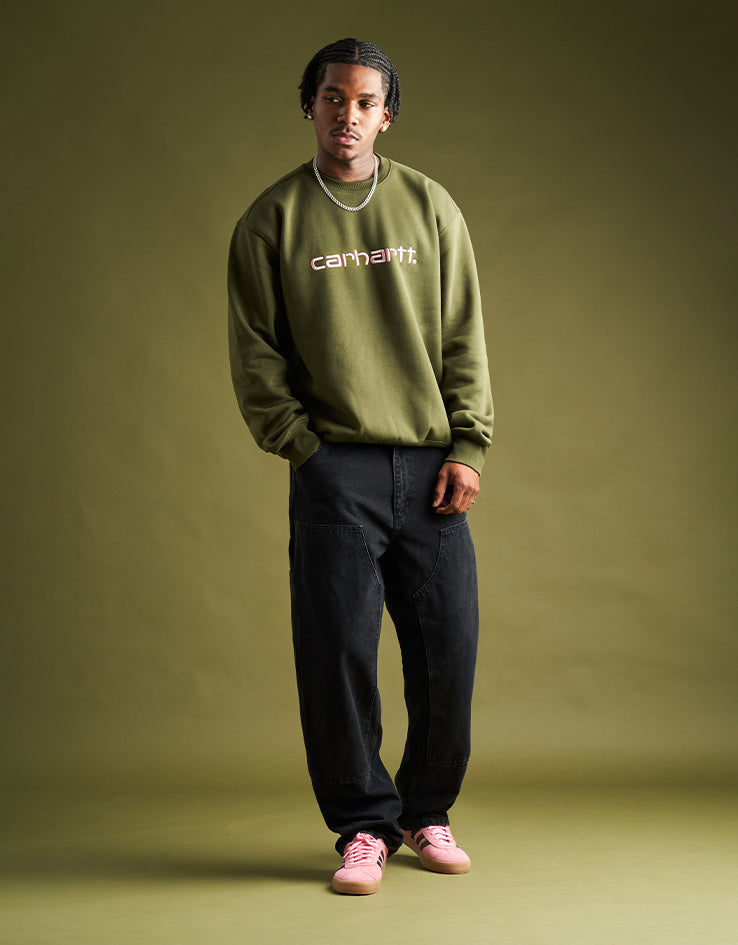 Carhartt WIP Double Knee Pant - Black (Stone Washed)