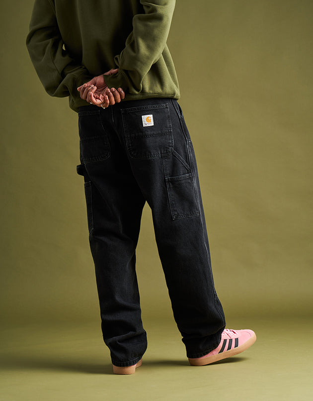 Carhartt WIP Double Knee Pant - Black (Stone Washed)