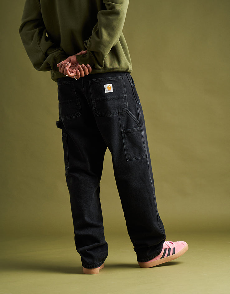 Carhartt WIP Double Knee Pant - Black (Stone Washed)
