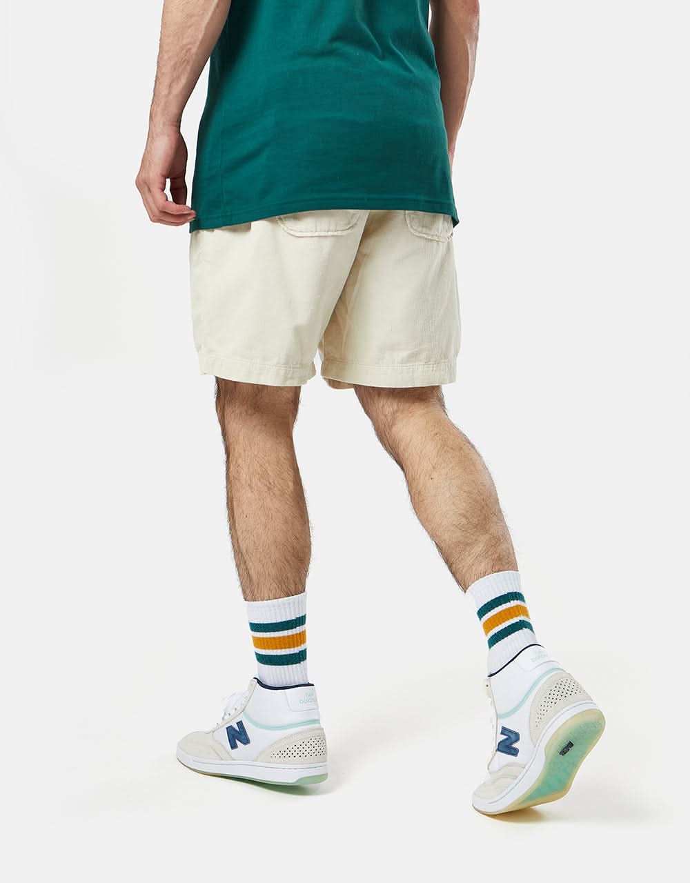Route One Cord Volley Shorts - Natural