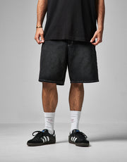 Route One Super Baggy Jorts - Washed Black
