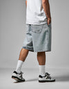 Route One Super Baggy Jorts - Light Stone Wash