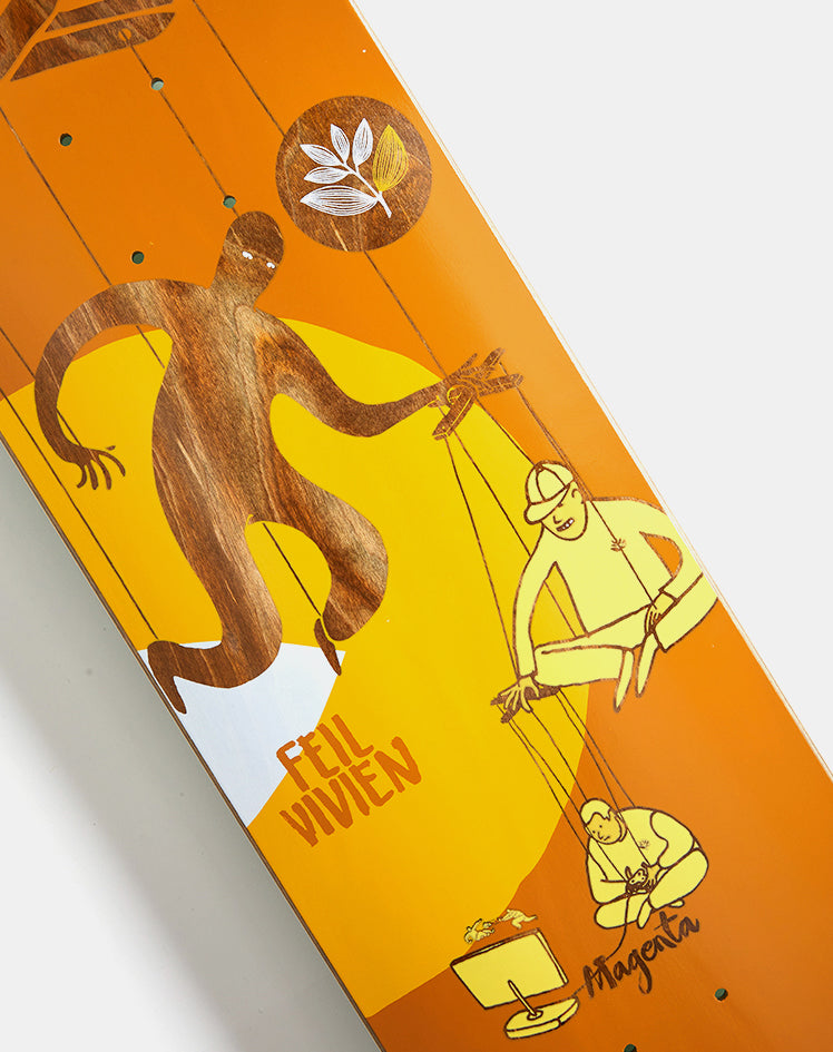 Magenta Feil Extravision Skateboard Deck