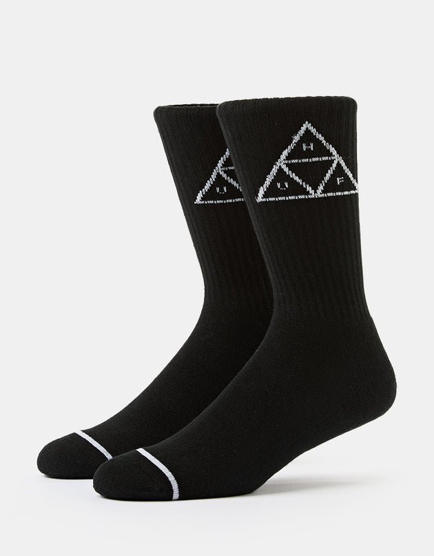 HUF Triple Triangle Crew Socks - Black