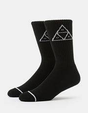 HUF Triple Triangle Crew Socks - Black