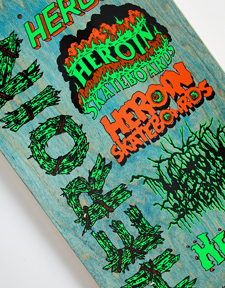 Heroin Deer Man of Dark Woods Life Skateboard Deck - 9.25"