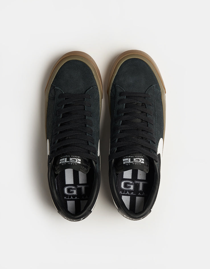 Nike SB Zoom Blazer Low Pro GT Skate Shoes - Black/White-Black-White
