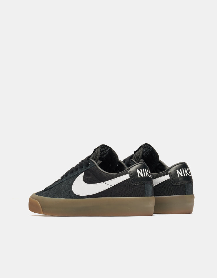 Nike SB Zoom Blazer Low Pro GT Skate Shoes - Black/White-Black-White