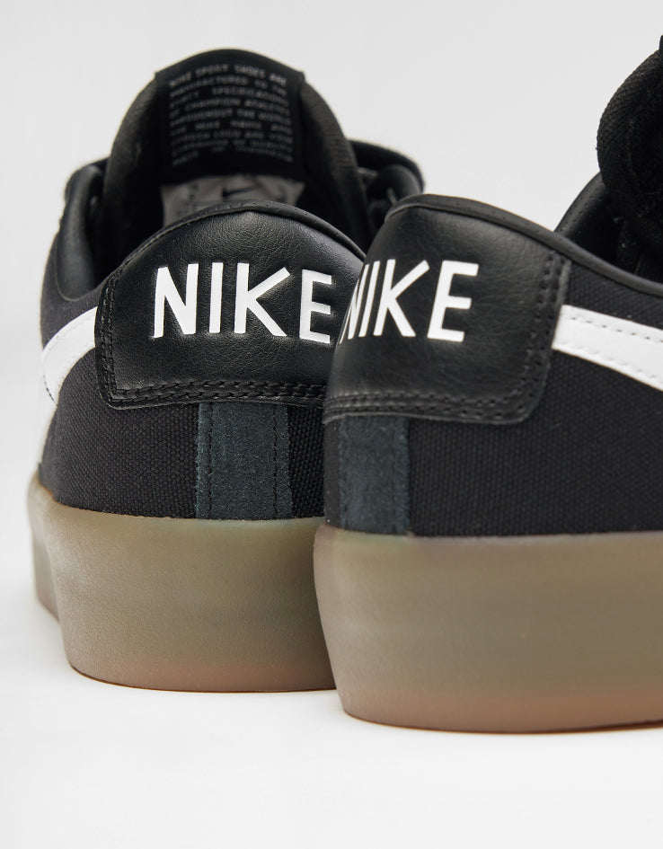 Nike SB Zoom Blazer Low Pro GT Skate Shoes - Black/White-Black-White