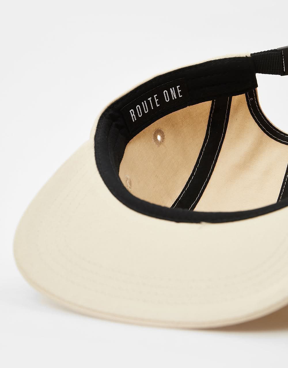 Route One 5 Panel Cap - Beige