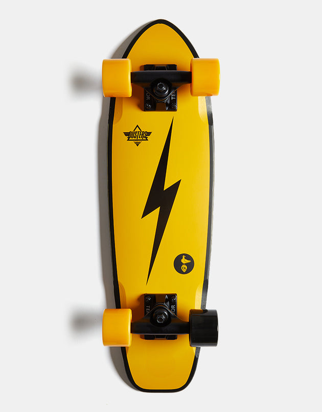 Dusters Bird Bolt Yellow Cruiser Skateboard - 7" x 25"